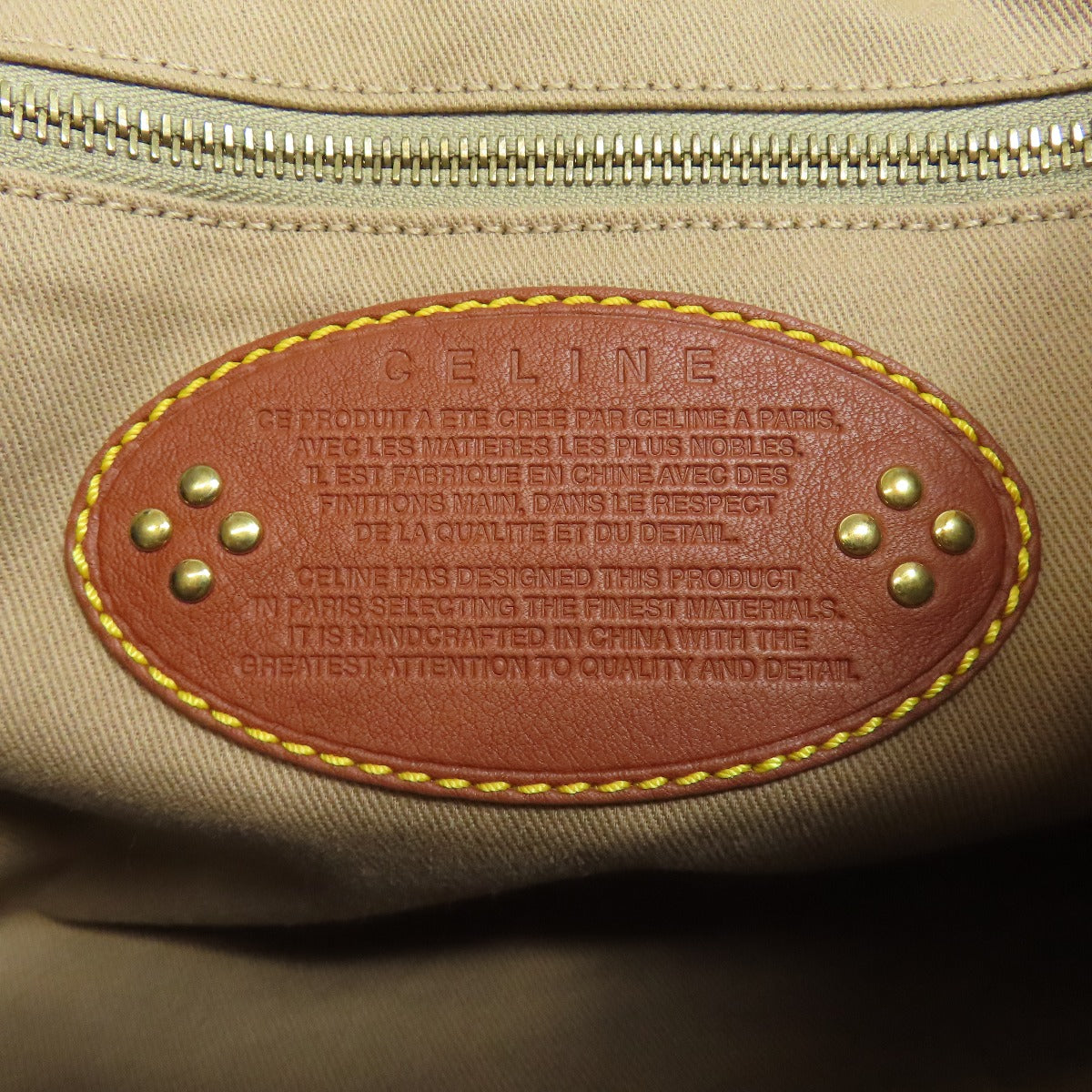 CELINE Macadam pattern Handbag Canvas Ladies [Used]