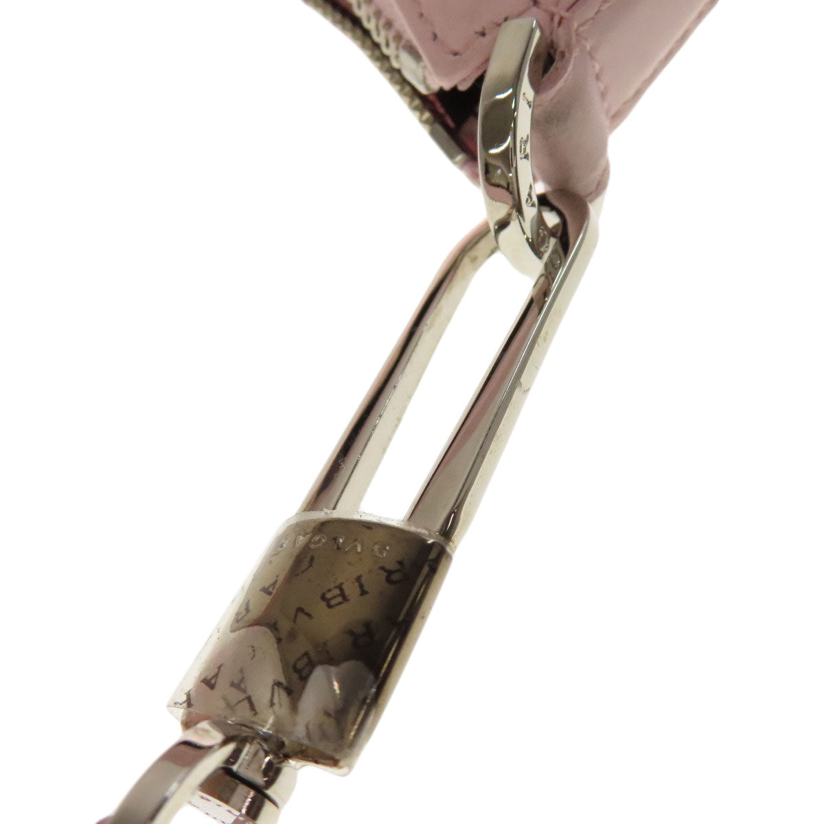 BVLGARI logo Handbag Leather Ladies [Used]