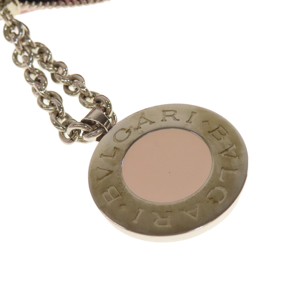 BVLGARI logo Handbag Leather Ladies [Used]