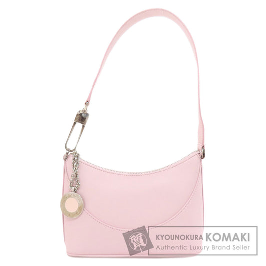 BVLGARI logo Handbag Leather Ladies [Used]