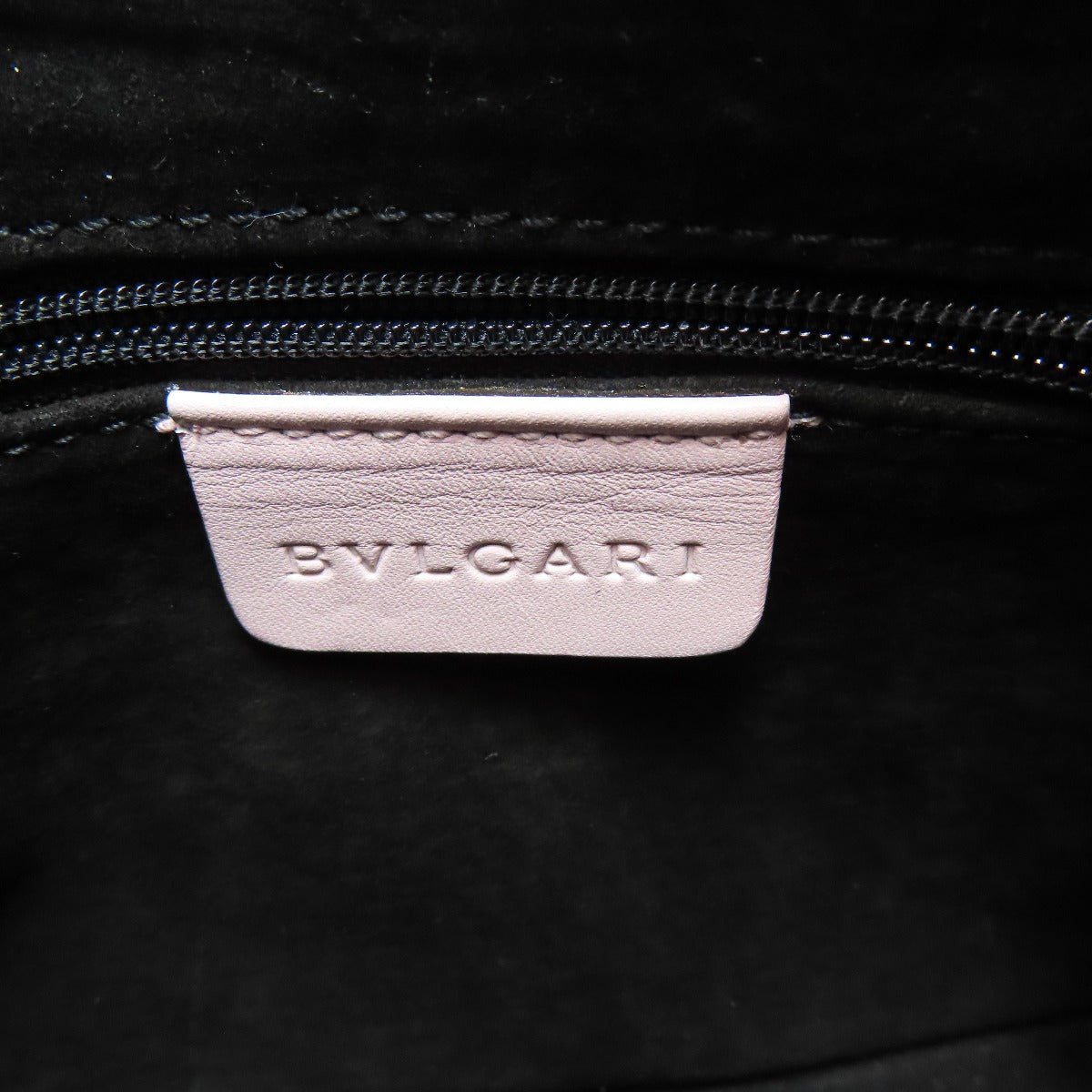 BVLGARI logo Handbag Leather Ladies [Used]