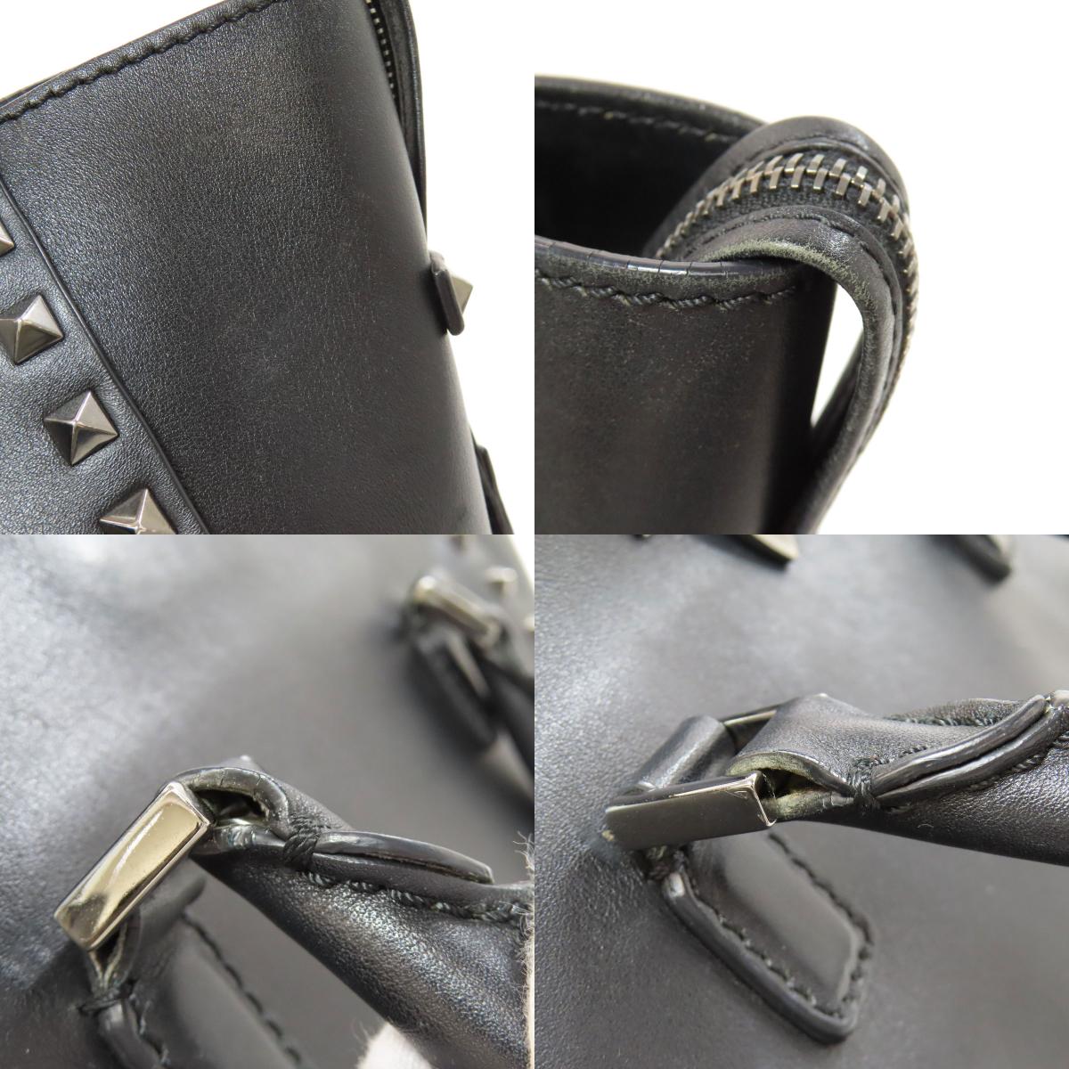 VALENTINO Studs 2WAY Handbag Leather Ladies [Used]
