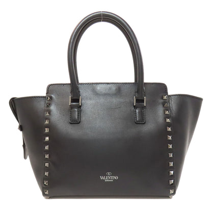 VALENTINO Studs 2WAY Handbag Leather Ladies [Used]