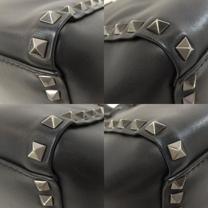 VALENTINO Studs 2WAY Handbag Leather Ladies [Used]