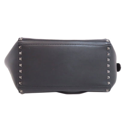 VALENTINO Studs 2WAY Handbag Leather Ladies [Used]