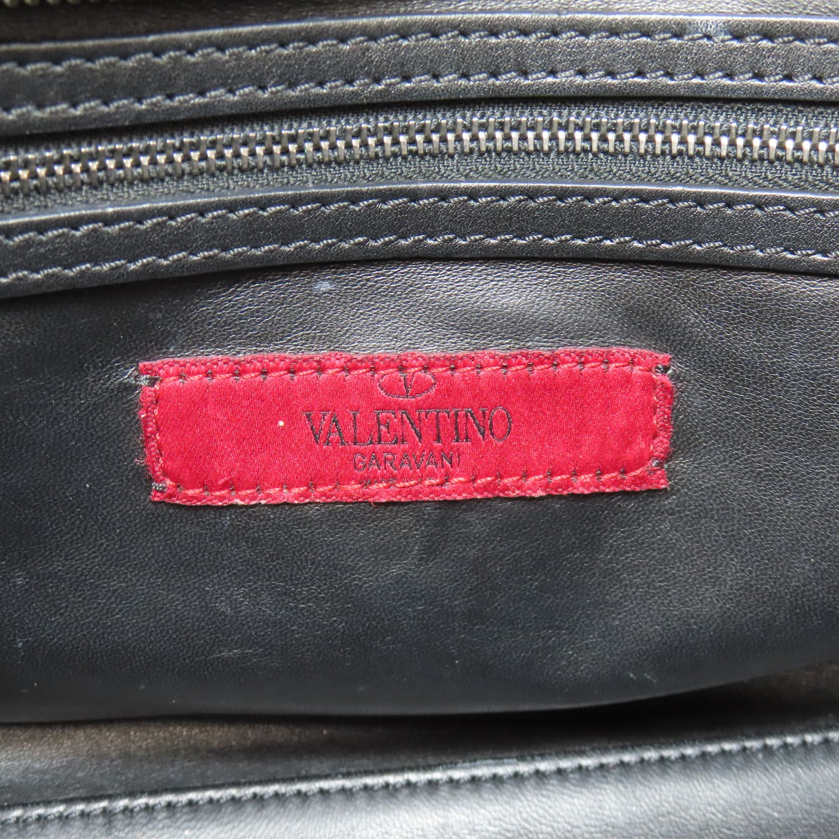 VALENTINO Studs 2WAY Handbag Leather Ladies [Used]