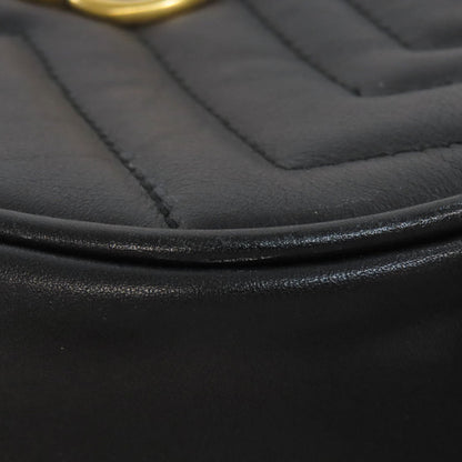 GUCCI 476484 GG Marmont Hip bag, waist bag Calf Ladies [Used]