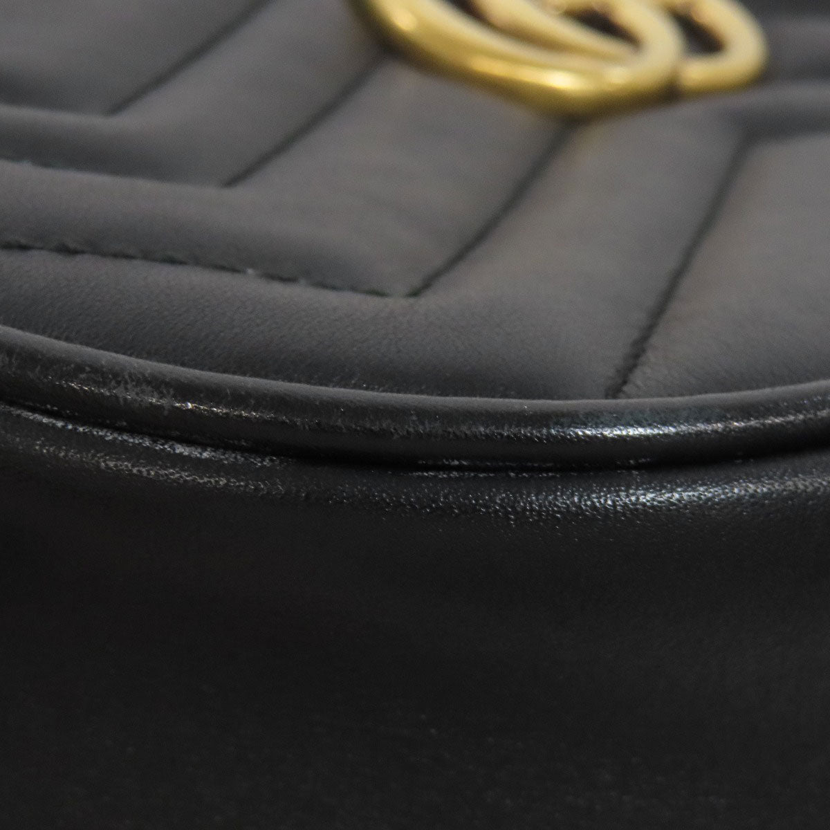 GUCCI 476484 GG Marmont Hip bag, waist bag Calf Ladies [Used]