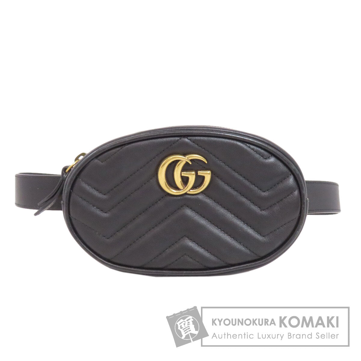 GUCCI 476484 GG Marmont Hip bag, waist bag Calf Ladies [Used]