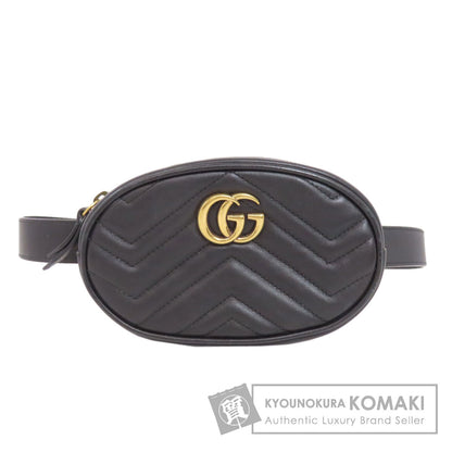 GUCCI 476484 GG Marmont Hip bag, waist bag Calf Ladies [Used]