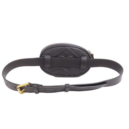 GUCCI 476484 GG Marmont Hip bag, waist bag Calf Ladies [Used]