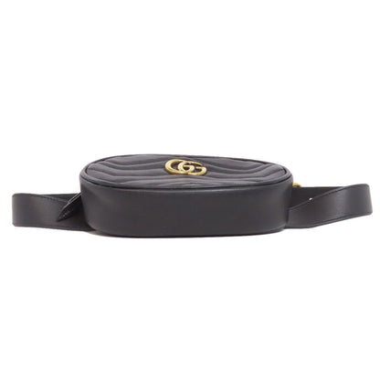 GUCCI 476484 GG Marmont Hip bag, waist bag Calf Ladies [Used]