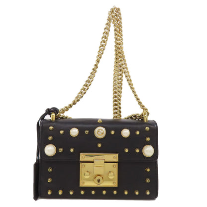 GUCCI 432182 Padlock ChainShoulder Shoulder Bag Calf Ladies [Used]