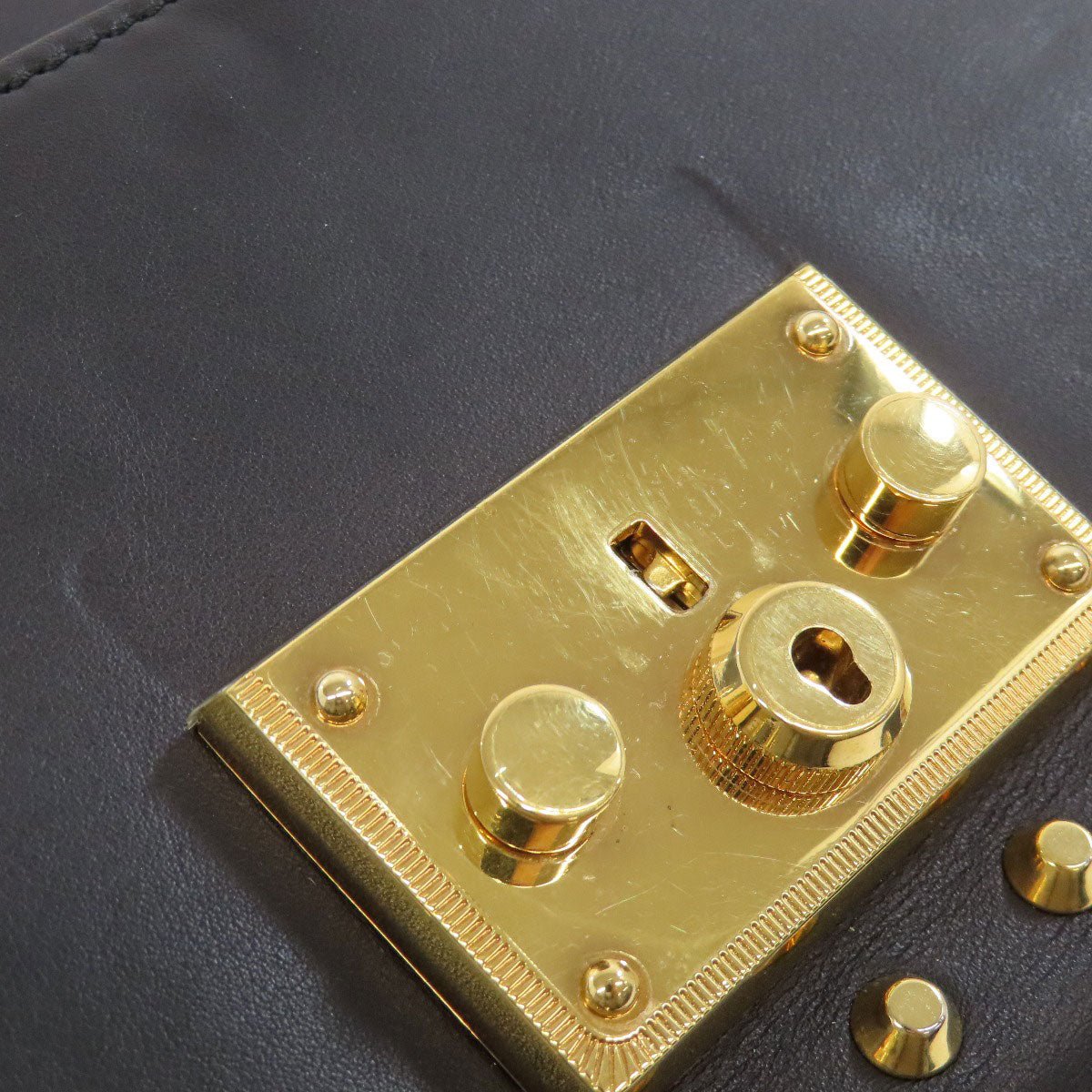 GUCCI 432182 Padlock ChainShoulder Shoulder Bag Calf Ladies [Used]