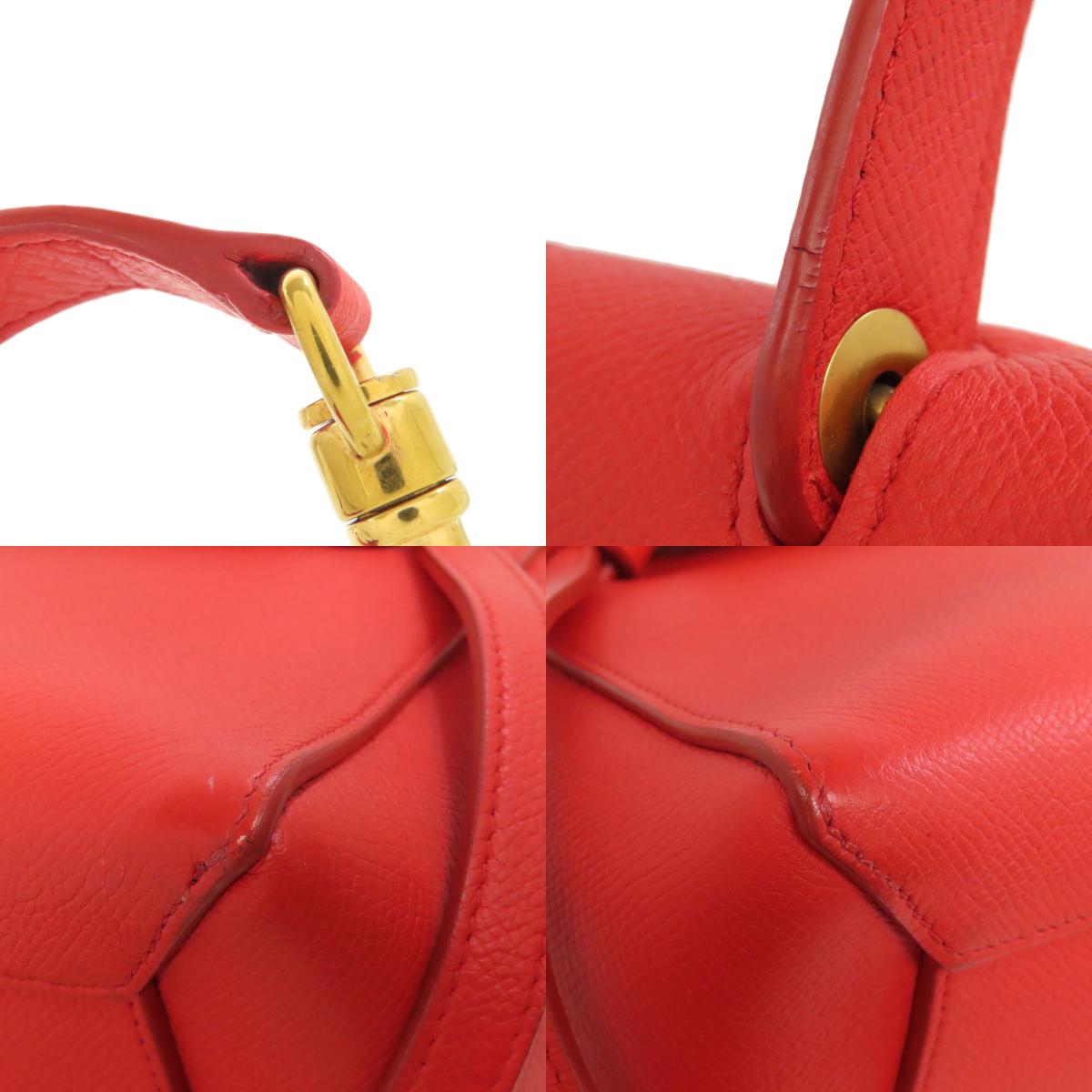 CELINE Belt bag 2WAY Handbag Calf Ladies [Used]