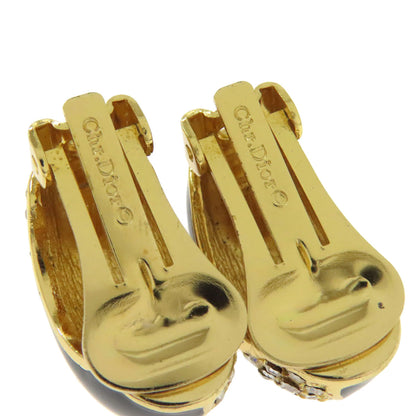 CHRISTIAN DIOR Rhinestone Earring Metal Ladies [Used]