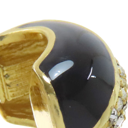 CHRISTIAN DIOR Rhinestone Earring Metal Ladies [Used]