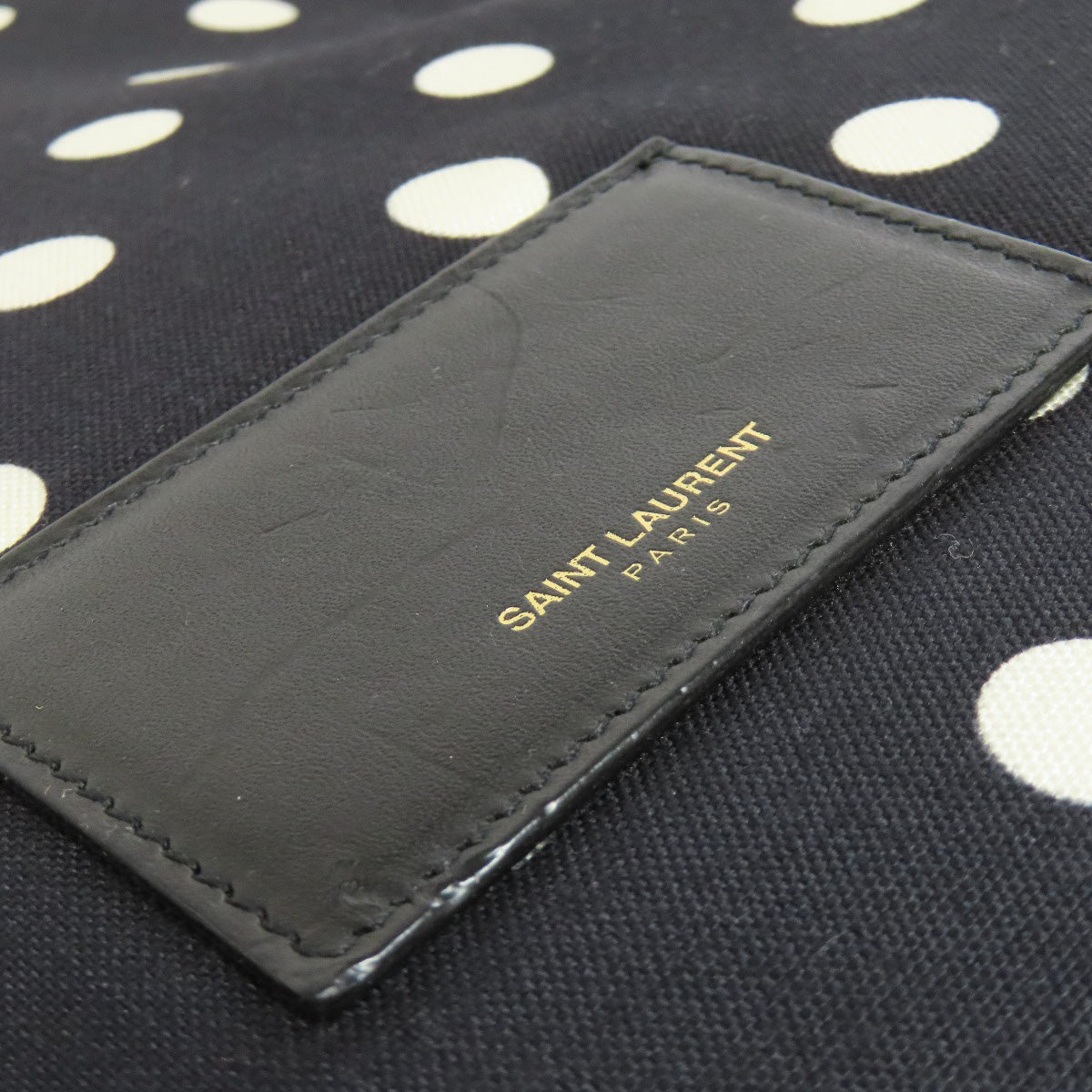 SAINT LAURENT Dot pattern Backpack Â· Daypack Canvas Ladies [Used]