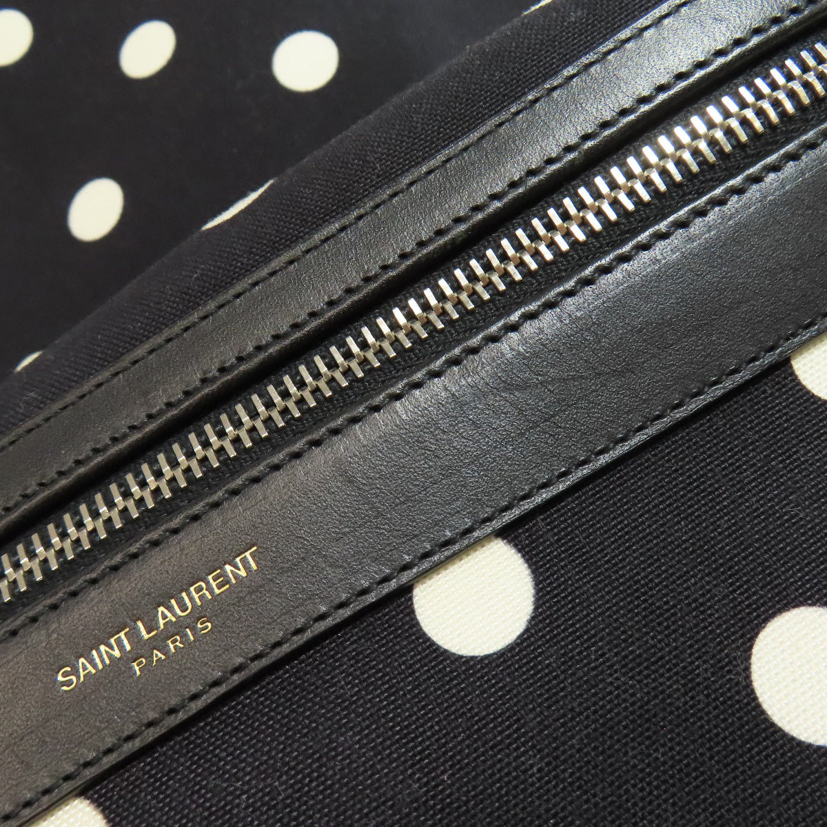 SAINT LAURENT Dot pattern Backpack Â· Daypack Canvas Ladies [Used]