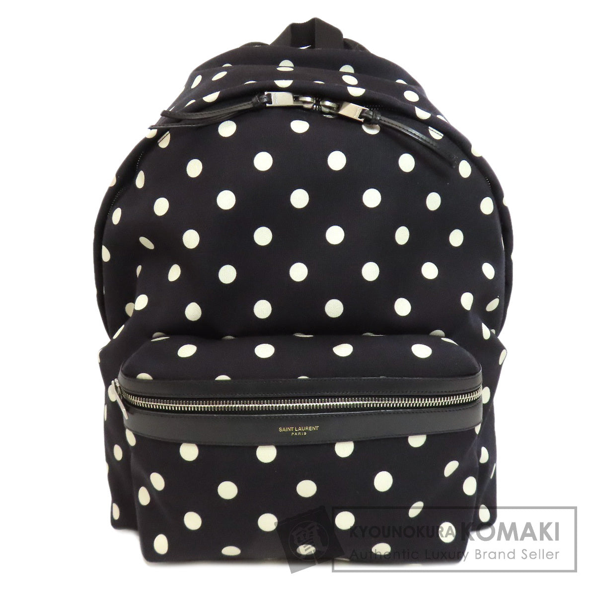 SAINT LAURENT Dot pattern Backpack Â· Daypack Canvas Ladies [Used]