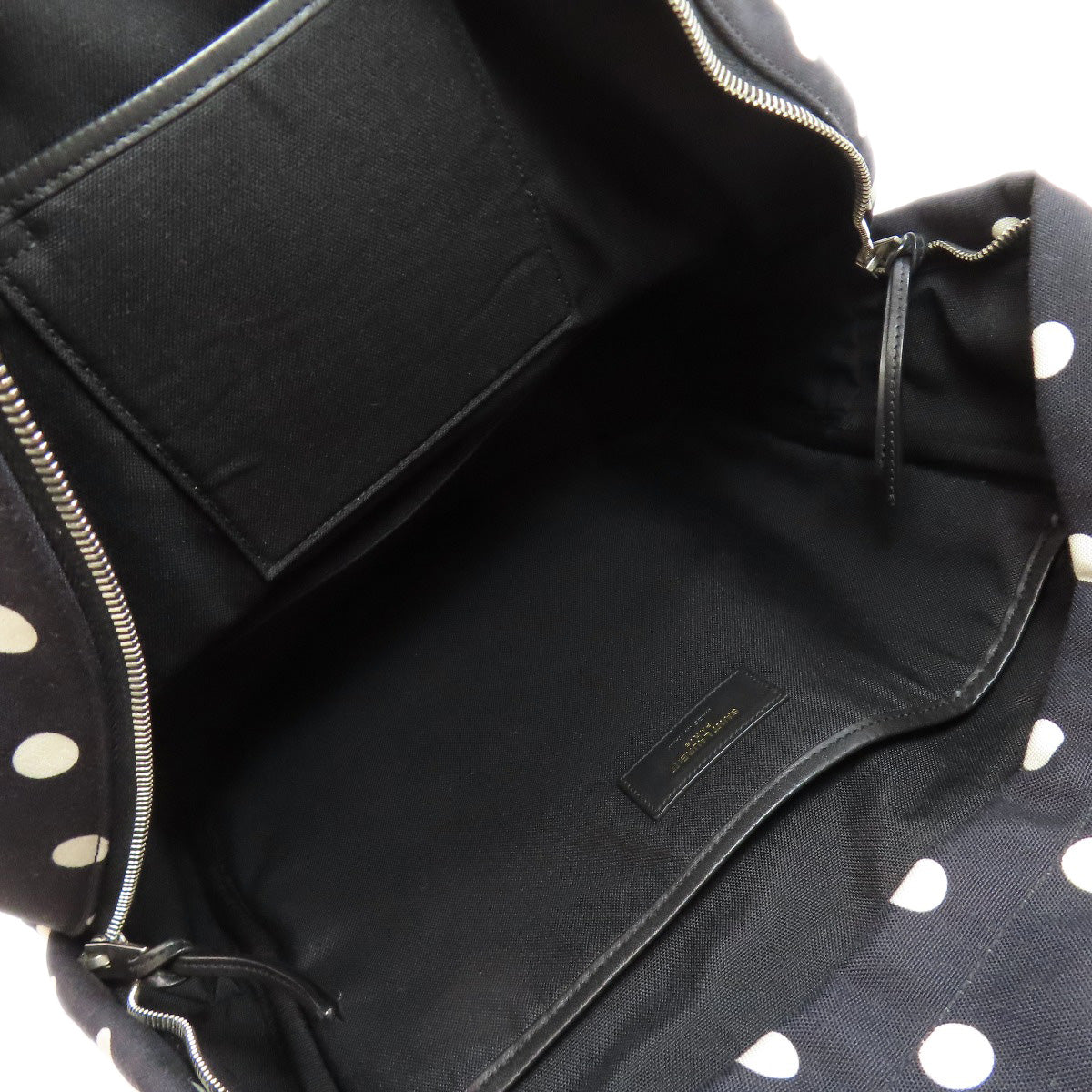 SAINT LAURENT Dot pattern Backpack Â· Daypack Canvas Ladies [Used]