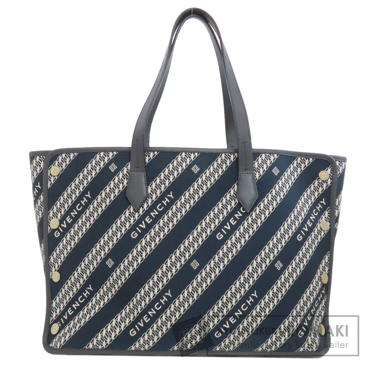 GIVENCHY logo Tote Bag Canvas Ladies [Used]