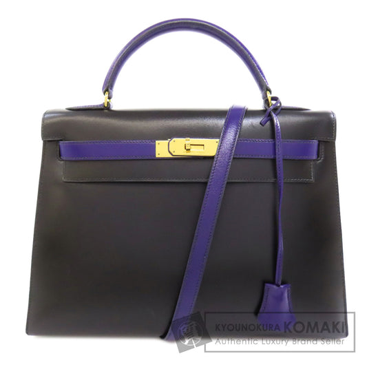 HERMES Kelly 32 Outside Stitching GoldHardware Handbag Box calf Ladies [Used]