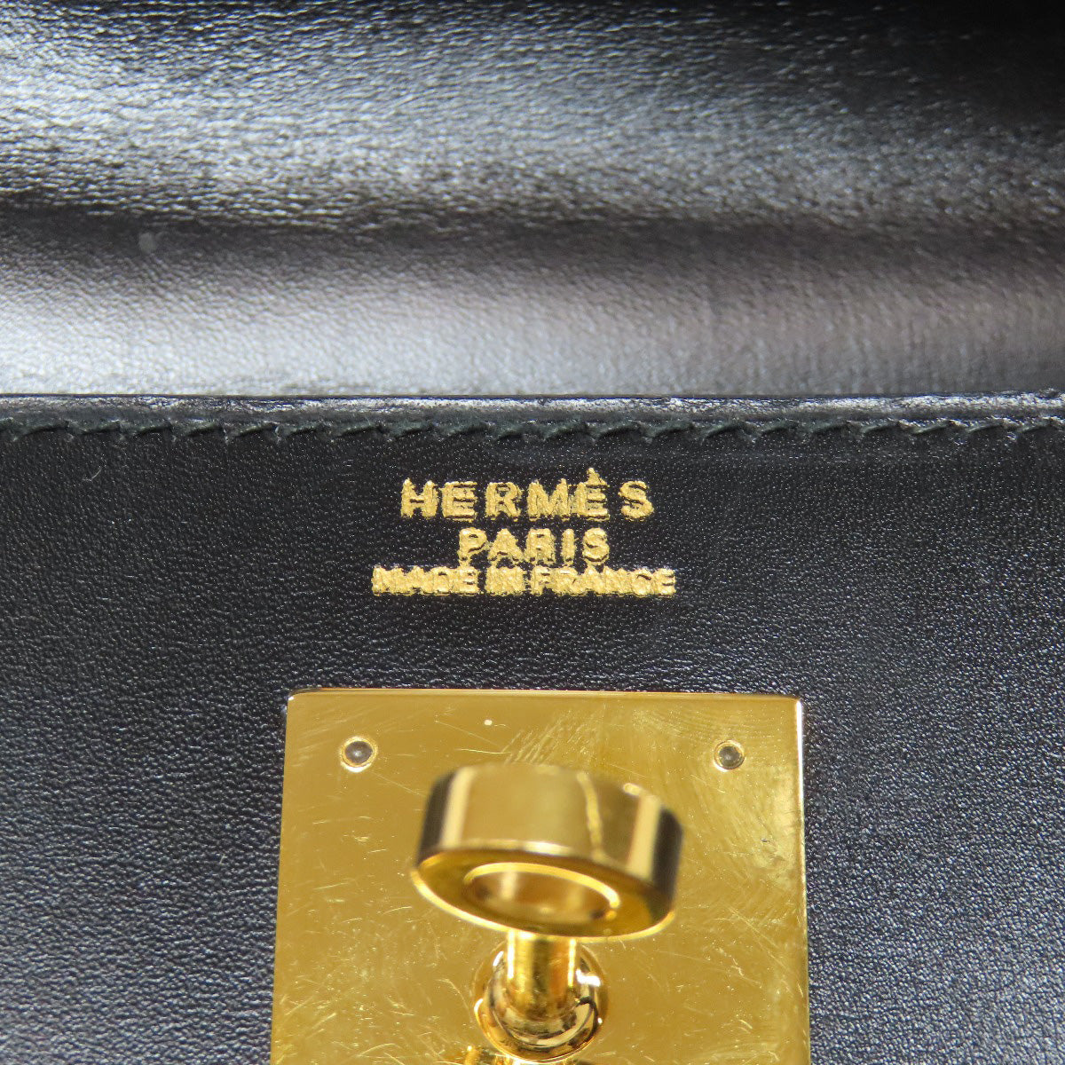 HERMES Kelly 32 Outside Stitching GoldHardware Handbag Box calf Ladies [Used]