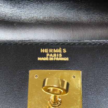 HERMES Kelly 32 Outside Stitching GoldHardware Handbag Box calf Ladies [Used]