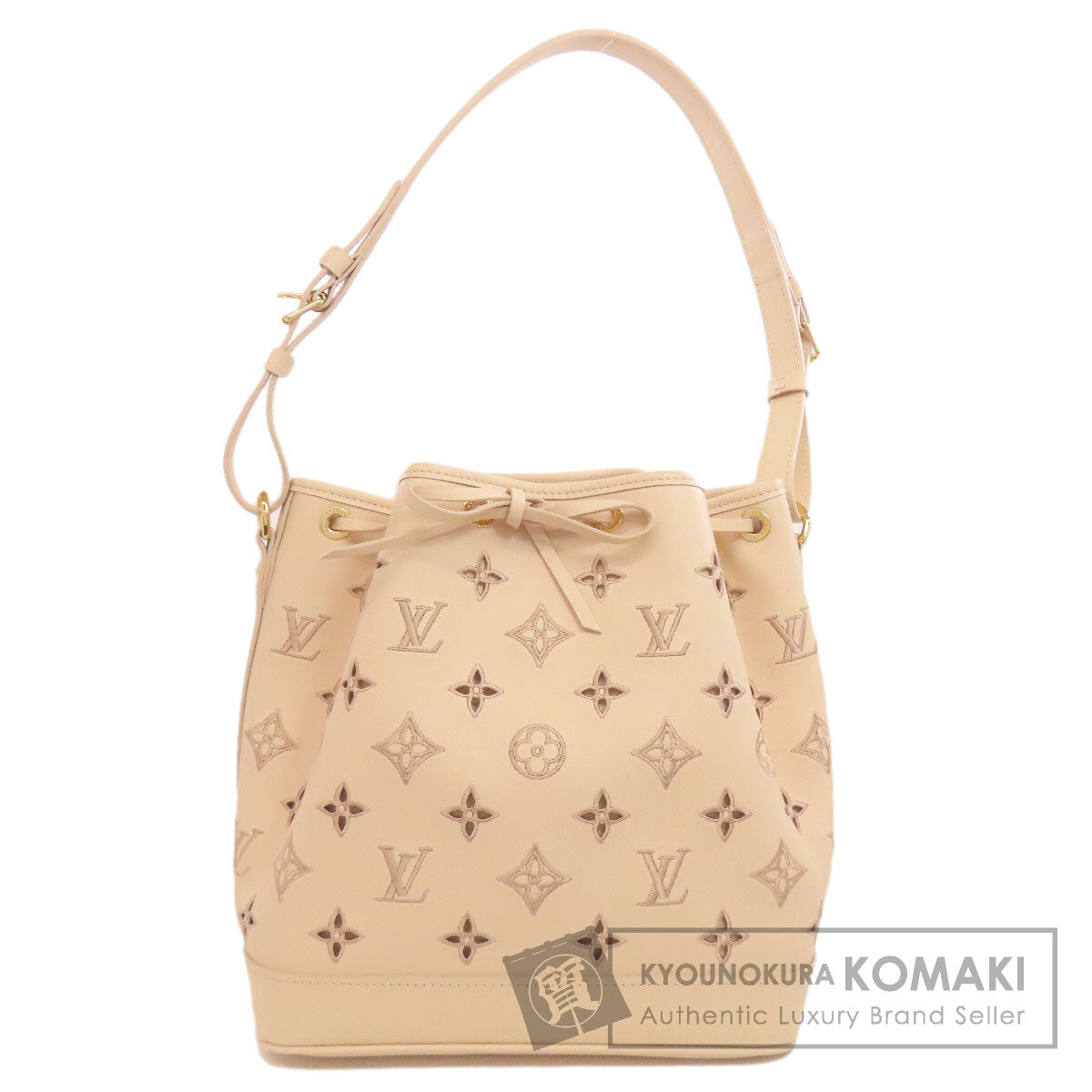 LOUIS VUITTON M22861 Petit Noe Broderie Anglaise Handbag Calf Ladies [Used]