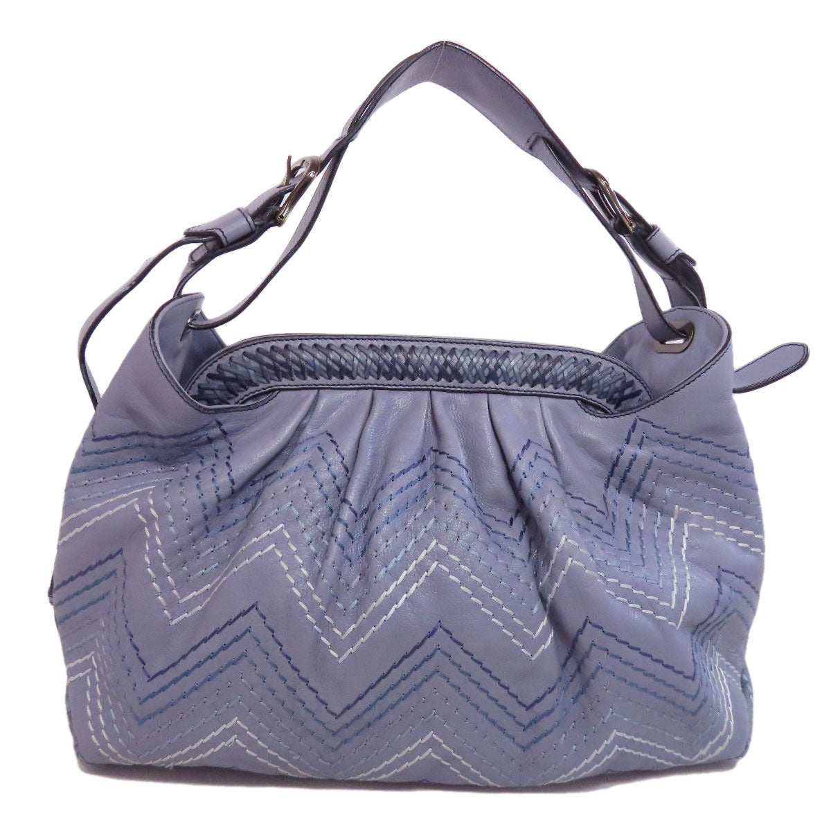 FENDI Stitch one belt Shoulder Bag Leather Ladies [Used]