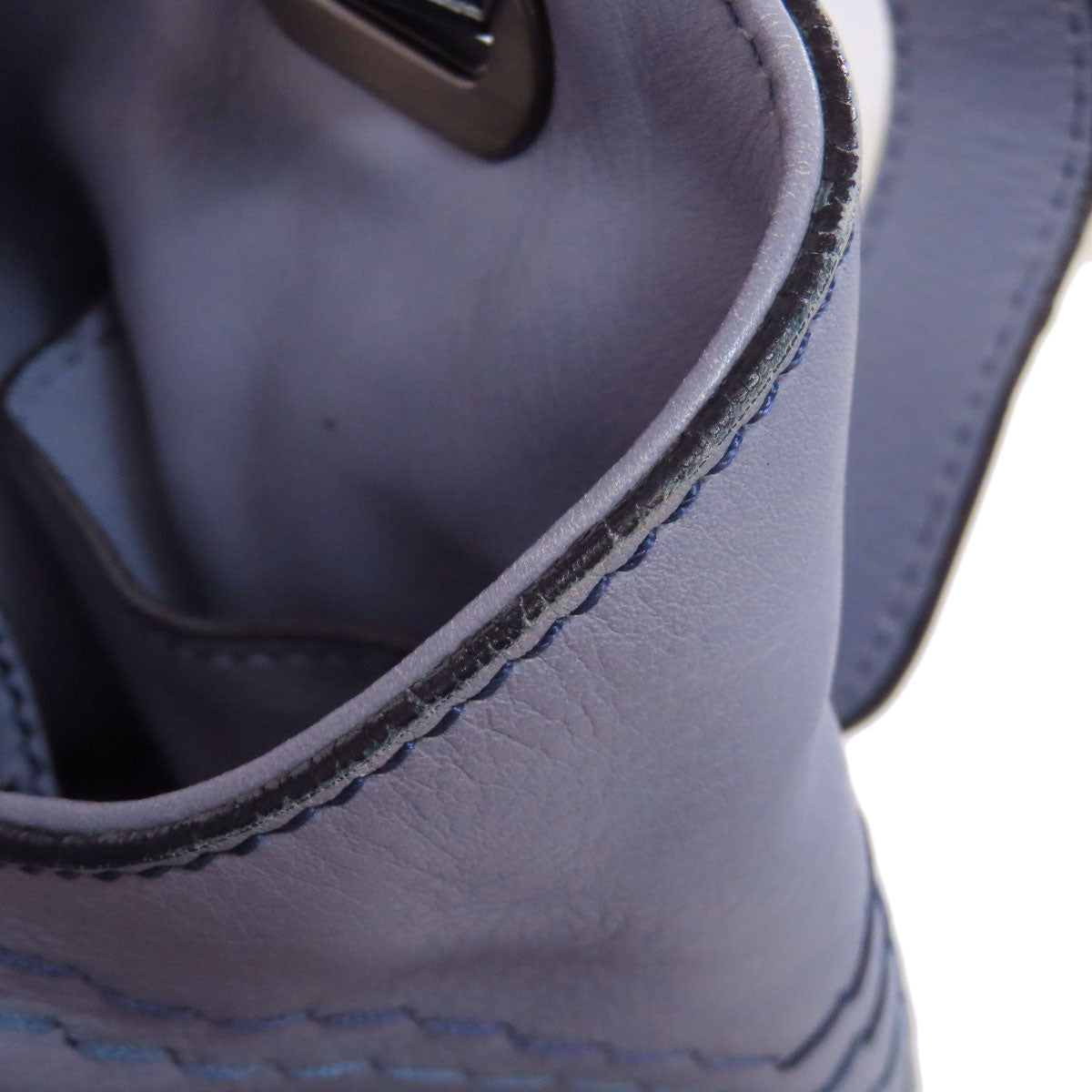 FENDI Stitch one belt Shoulder Bag Leather Ladies [Used]