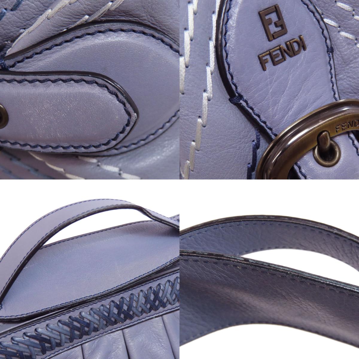 FENDI Stitch one belt Shoulder Bag Leather Ladies [Used]