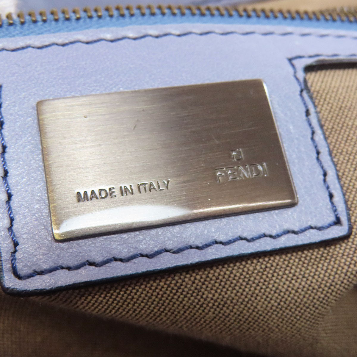 FENDI Stitch one belt Shoulder Bag Leather Ladies [Used]