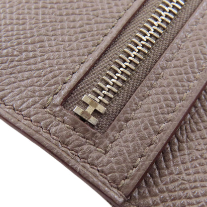 HERMES Bearn Soufflet Ethan SilverHardware Long wallet (with coin pocket) Epsom Ladies [Used]