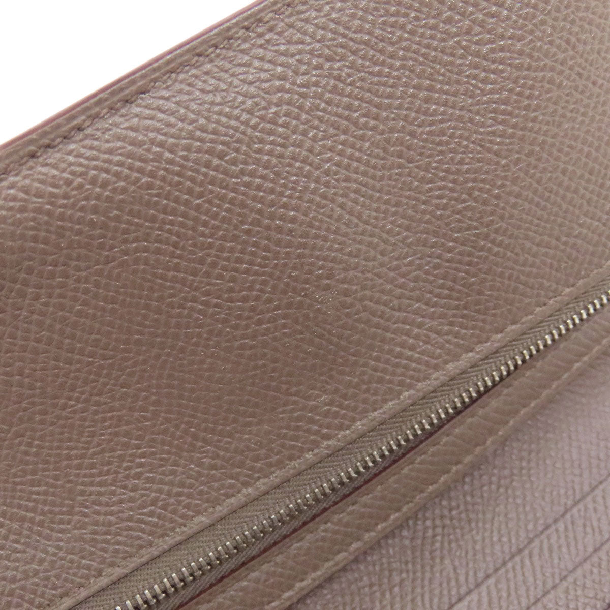 HERMES Bearn Soufflet Ethan SilverHardware Long wallet (with coin pocket) Epsom Ladies [Used]