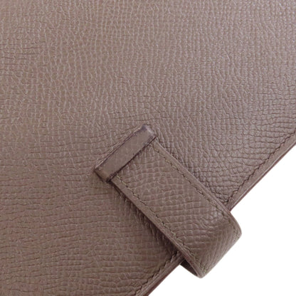 HERMES Bearn Soufflet Ethan SilverHardware Long wallet (with coin pocket) Epsom Ladies [Used]