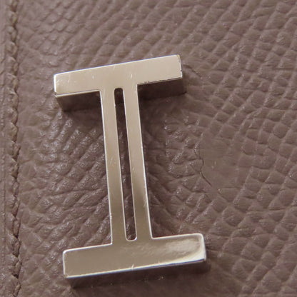 HERMES Bearn Soufflet Ethan SilverHardware Long wallet (with coin pocket) Epsom Ladies [Used]