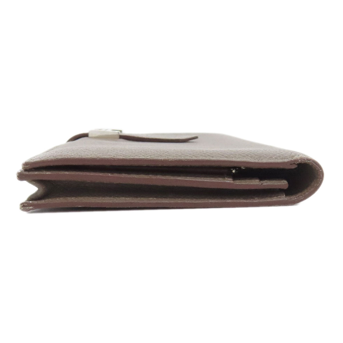 HERMES Bearn Soufflet Ethan SilverHardware Long wallet (with coin pocket) Epsom Ladies [Used]