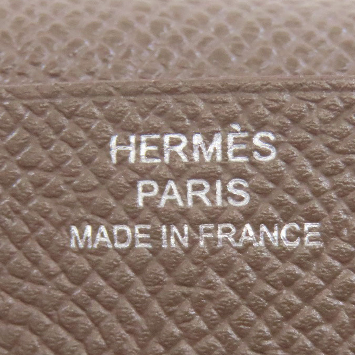 HERMES Bearn Soufflet Ethan SilverHardware Long wallet (with coin pocket) Epsom Ladies [Used]