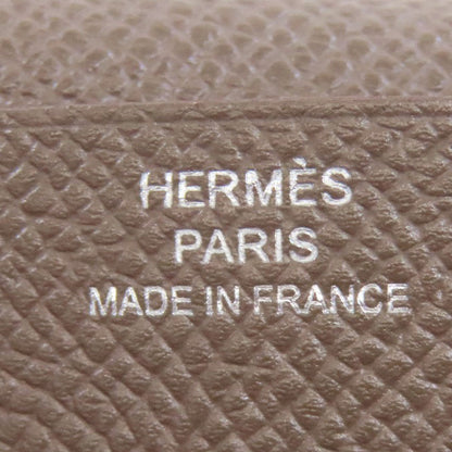 HERMES Bearn Soufflet Ethan SilverHardware Long wallet (with coin pocket) Epsom Ladies [Used]