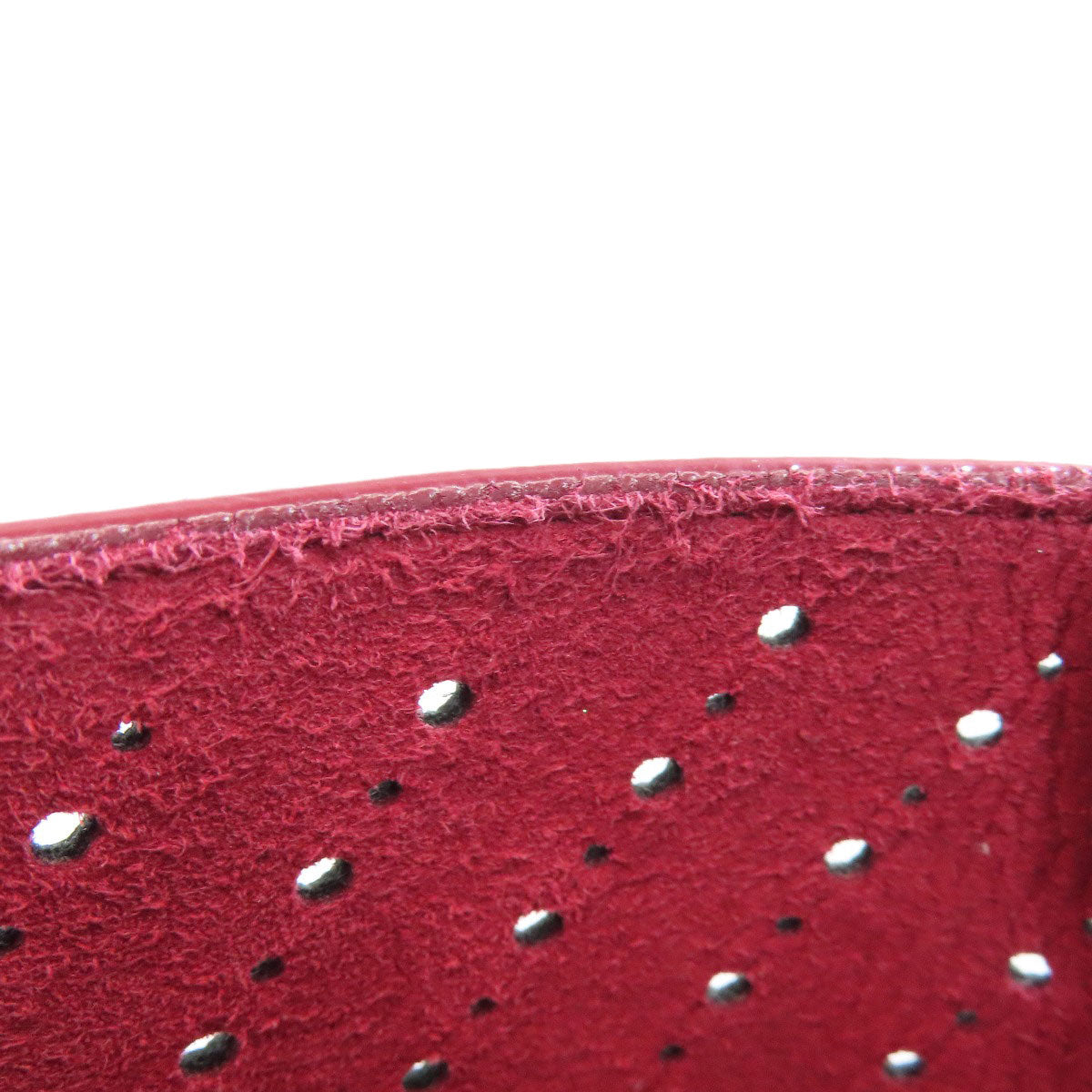 CHANEL Chain Tote Punching SilverHardware Tote Bag Grained Calfskin Skin Ladies [Used]