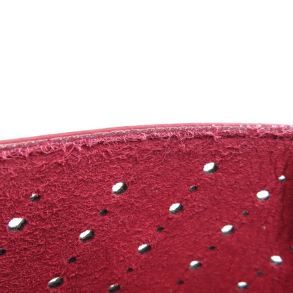 CHANEL Chain Tote Punching SilverHardware Tote Bag Grained Calfskin Skin Ladies [Used]