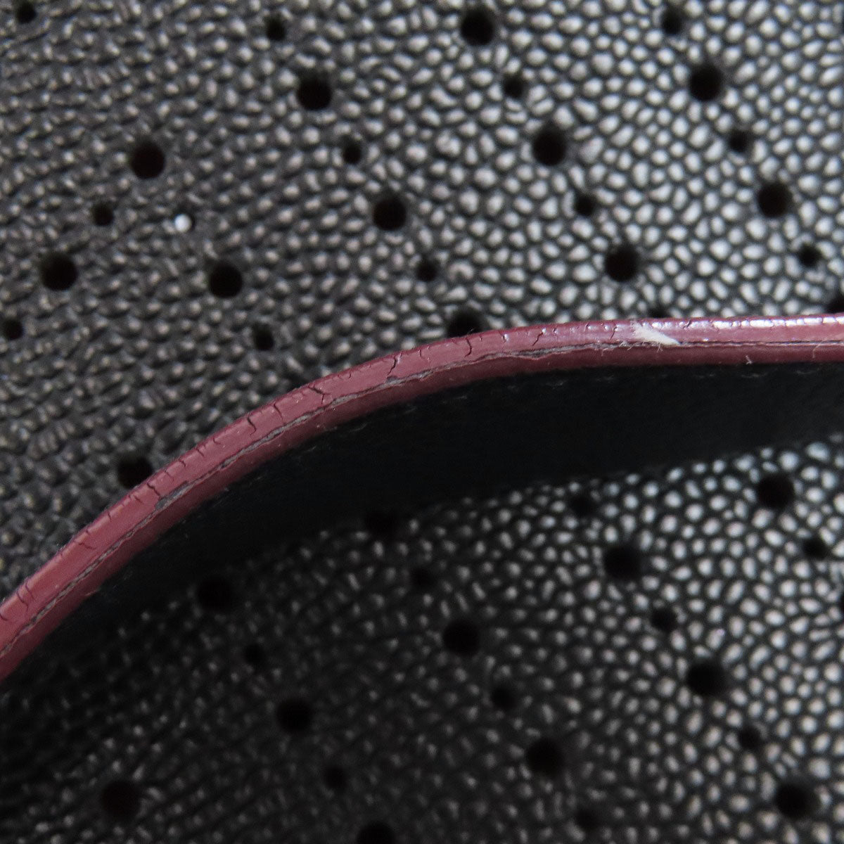 CHANEL Chain Tote Punching SilverHardware Tote Bag Grained Calfskin Skin Ladies [Used]