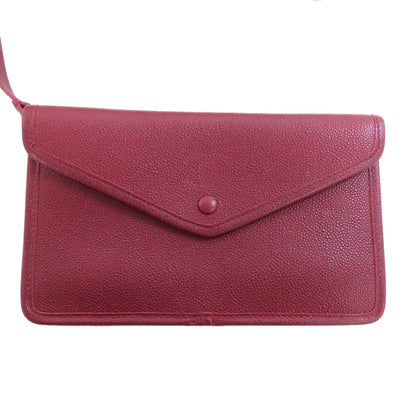 CHANEL Chain Tote Punching SilverHardware Tote Bag Grained Calfskin Skin Ladies [Used]