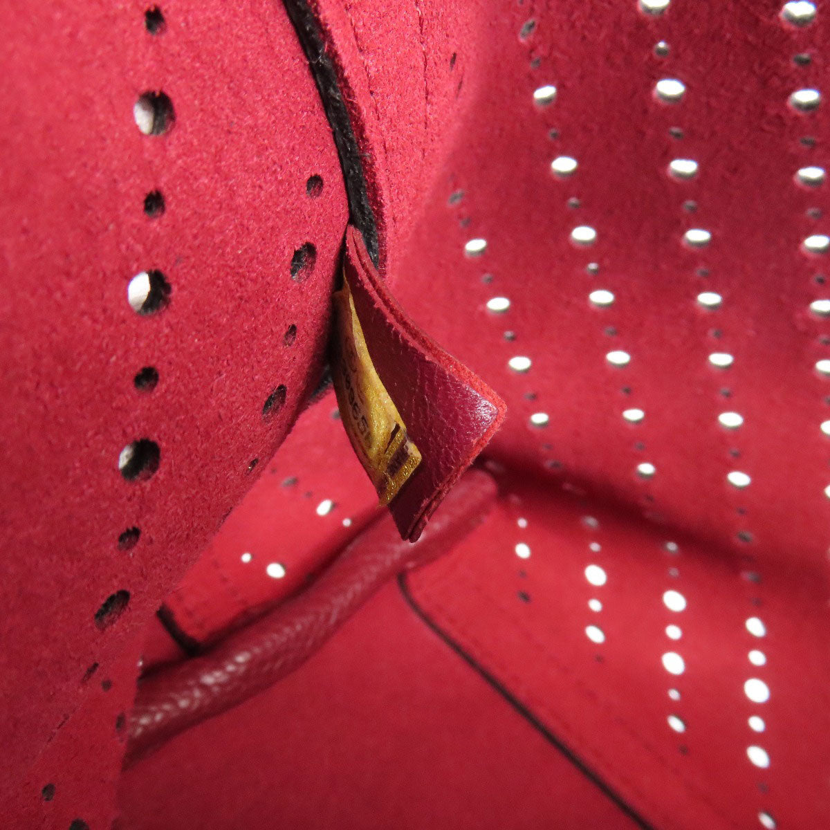 CHANEL Chain Tote Punching SilverHardware Tote Bag Grained Calfskin Skin Ladies [Used]