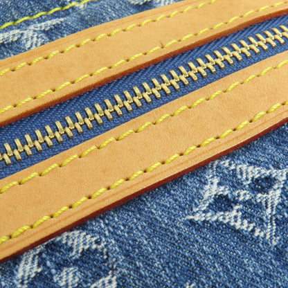 LOUIS VUITTON M95018 Flat shopper Tote Bag Monogram Denim Ladies [Used]