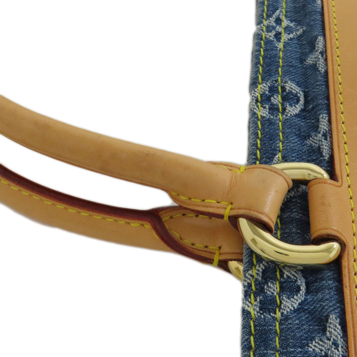 LOUIS VUITTON M95018 Flat shopper Tote Bag Monogram Denim Ladies [Used]