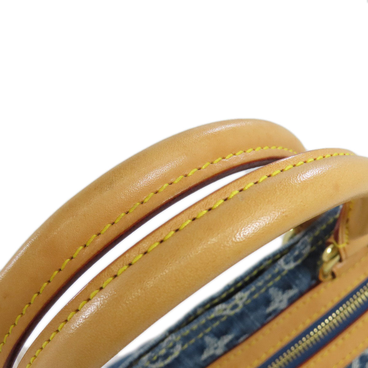 LOUIS VUITTON M95018 Flat shopper Tote Bag Monogram Denim Ladies [Used]