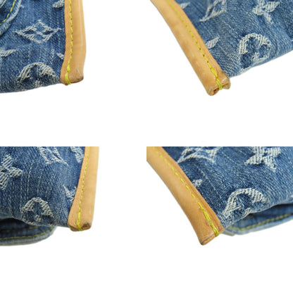 LOUIS VUITTON M95018 Flat shopper Tote Bag Monogram Denim Ladies [Used]